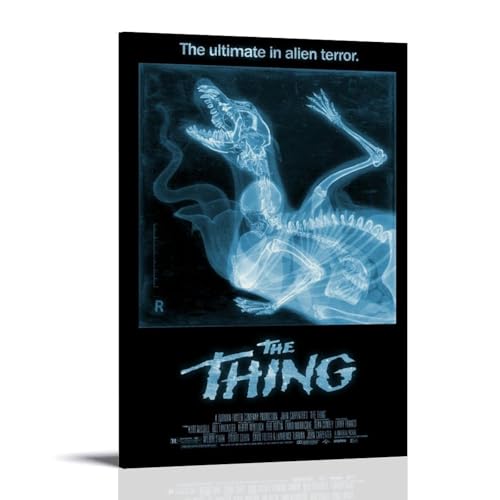GHYFRD The Thing 1982 Poster, dekoratives Gemälde, Leinwandbild ist hell und schön, geeignet für Büro, Schlafzimmer, dekorative Malerei, um die richtige Atmosphäre zu schaffen, Rahmenstil: 60 x 90 cm GHYFRD The Thing 1982 Poster, dekoratives Gemälde, Leinwandbild ist hell und schön, geeignet für Büro, Schlafzimmer, dekorative Malerei, um die richtige Atmosphäre zu schaffen, Rahmenstil: 60 x 90 cm von GHYFRD