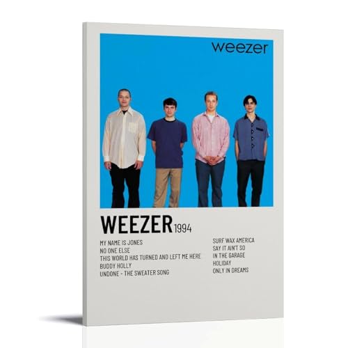 GHYFRD Weezer Poster, dekoratives Gemälde, Leinwandbild ist hell und schön, geeignet für Büro, Schlafzimmer, dekorative Malerei, um die richtige Atmosphäre zu schaffen, Rahmenstil: 30 x 45 cm GHYFRD Weezer Poster, dekoratives Gemälde, Leinwandbild ist hell und schön, geeignet für Büro, Schlafzimmer, dekorative Malerei, um die richtige Atmosphäre zu schaffen, Rahmenstil: 30 x 45 cm von GHYFRD