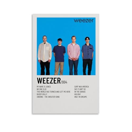 GHYFRD Weezer Poster, dekoratives Gemälde, Leinwandbild ist hell und schön, geeignet für Büro, Schlafzimmer, dekorative Malerei, um die richtige Atmosphäre zu schaffen, ungerahmt, 30 x 45 cm GHYFRD Weezer Poster, dekoratives Gemälde, Leinwandbild ist hell und schön, geeignet für Büro, Schlafzimmer, dekorative Malerei, um die richtige Atmosphäre zu schaffen, ungerahmt, 30 x 45 cm von GHYFRD