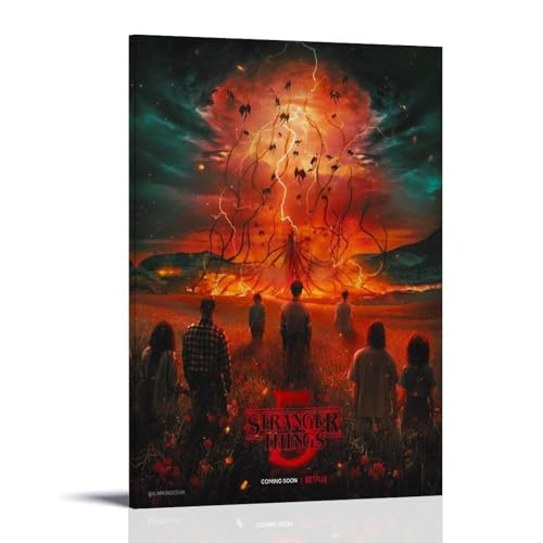 Poster der Serie Stranger Things, dekoratives Gemälde, Leinwandbild ist hell und schön, geeignet für Büro, Schlafzimmer, dekorative Malerei, um die richtige Atmosphäre zu schaffen, Rahmenstil: 50 x 75 Poster der Serie Stranger Things, dekoratives Gemälde, Leinwandbild ist hell und schön, geeignet für Büro, Schlafzimmer, dekorative Malerei, um die richtige Atmosphäre zu schaffen, Rahmenstil: 50 x 75 von GHYFRD