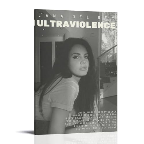 Ultraviolence Lana Del Rey Poster, dekoratives Gemälde, Leinwandbild ist hell und schön, geeignet für Büro, Schlafzimmer, dekorative Malerei, um die richtige Atmosphäre zu schaffen, Rahmenstil: 50 x Ultraviolence Lana Del Rey Poster, dekoratives Gemälde, Leinwandbild ist hell und schön, geeignet für Büro, Schlafzimmer, dekorative Malerei, um die richtige Atmosphäre zu schaffen, Rahmenstil: 50 x von GHYFRD