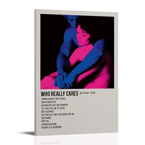 WHO REALLY CARES TV Girl Album Poster Dekorative Malerei Leinwand Wandbild ist hell und schön, geeignet für Büro, Schlafzimmer, dekorative Malerei, um die richtige Atmosphäre zu schaffenRahmenstil20 x WHO REALLY CARES TV Girl Album Poster Dekorative Malerei Leinwand Wandbild ist hell und schön, geeignet für Büro, Schlafzimmer, dekorative Malerei, um die richtige Atmosphäre zu schaffenRahmenstil20 x von GHYFRD