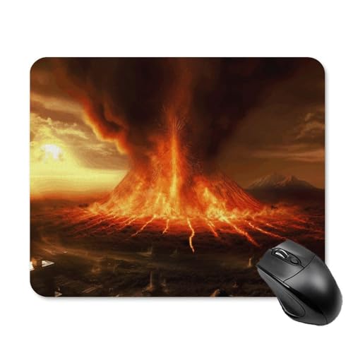 GHZWACKJ Volcano Mauspad, quadratisch, mit rutschfester Gummiunterseite, Gaming-Mauspad, wasserdicht, lustiges Mauspad, waschbar, Computer-Mauspads für Laptop, Büro, Zuhause, Arbeit, 20 x 25 cm GHZWACKJ Volcano Mauspad, quadratisch, mit rutschfester Gummiunterseite, Gaming-Mauspad, wasserdicht, lustiges Mauspad, waschbar, Computer-Mauspads für Laptop, Büro, Zuhause, Arbeit, 20 x 25 cm von GHZWACKJ