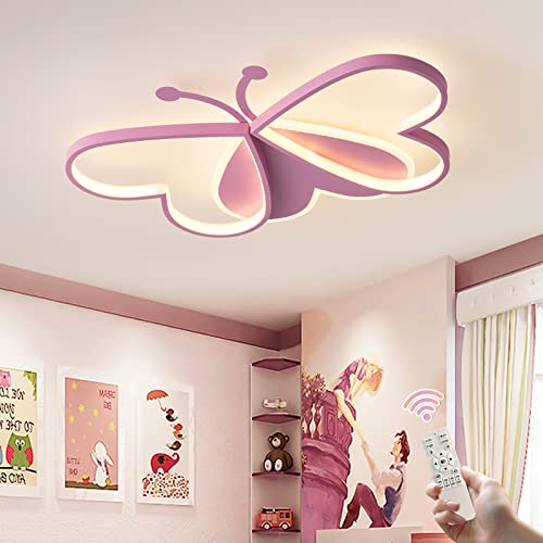 GHiycotdl Deckenpendelleuchte, Moderne Dimmbar Schmetterling Leuchte Deckenleuchten für Wohnzimmer Schlafzimmer Flur und Kinderzimmer (Dimmbar) von GHiycotdl