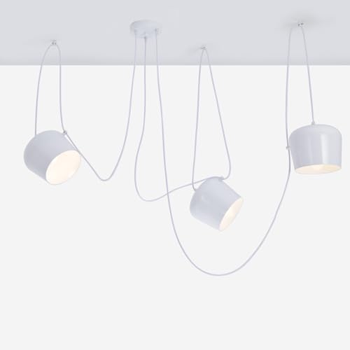 GHiycotdl Kreative Cafe Bar Restaurant Show Case Aim Pendelleuchte Nodic Moderne Lampe (White, 3 head) von GHiycotdl