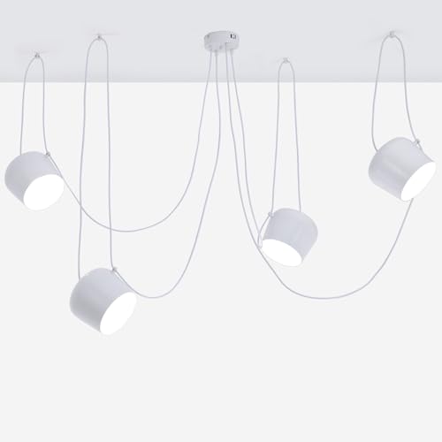 GHiycotdl Kreative Cafe Bar Restaurant Show Case Aim Pendelleuchte Nodic Moderne Lampe (White, 4 head) von GHiycotdl