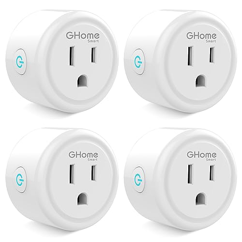 Smart Plug Mini WiFi Outlet Socket Compatible with Alexa Google Home Remote Control, Timer Function, No Hub Required ETL and FCC Listed, White Smart Plug Mini WiFi Outlet Socket Compatible with Alexa Google Home Remote Control, Timer Function, No Hub Required ETL and FCC Listed, White von GHome Smart
