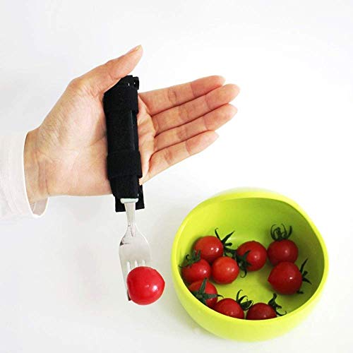 Adaptiver Löffel/Gabel mit Riemen - Leicht zu greifende Esshilfe für Personen mit eingeschränkter Handbeweglichkeit, Zerebralparese und Schlaganfall,Fork Adaptiver Löffel/Gabel mit Riemen - Leicht zu greifende Esshilfe für Personen mit eingeschränkter Handbeweglichkeit, Zerebralparese und Schlaganfall,Fork von GHzzY