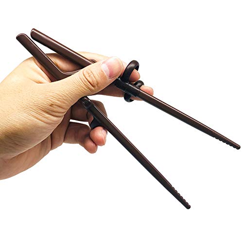 Easy Grip Essstäbchen für Behinderte, ältere Menschen, Parkinson-Zittern und geschwächten Griff - Adaptive Utensilien zum Genießen von chinesischem Essen,Right von GHzzY