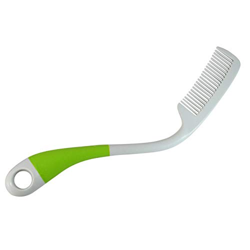 Ergonomischer Kamm mit großer Reichweite für ältere Menschen, Handbehinderte und Arthritis - 32 cm selbstunterstützendes Hilfsmittel für das tägliche Leben (gebogener Griff) von GHzzY
