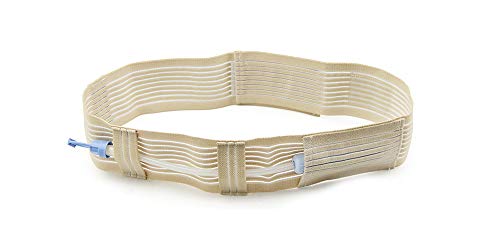 G-Tube-Halter - Halter für abdominale Ernährungssonden - Peritonealdialysegürtel zum diskreten Befestigen von G-Tubes oder PEG-Tubes unter der Kleidung,L von GHzzY