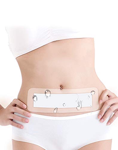 GHzzY 5 Stück Film Dressing - Wundklebeverband - Wasserdichter Duschschutz für Kaiserschnitt oder nach Operationen (10 cm x 25 cm) von YNHUIOA
