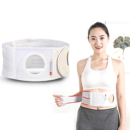 GHzzY Elastischer Stomagürtel für den Bauch mit atmungsaktiver Stomaöffnung - für festsitzende Stomabeutel und zur Vorbeugung von parastomalen Hernien,7cm,XL von GHzzY