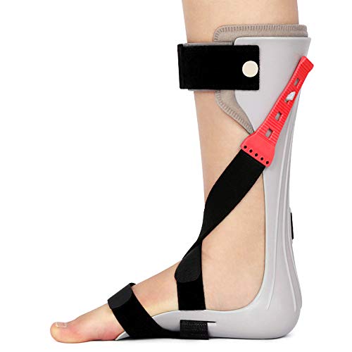 GHzzY Sprunggelenkorthese Verstellbarer Sprunggelenkstabilisator - APO-Schiene zur Korrektur der Fußstütze für schlaffe Sprung- und Dorsalflexionsbewegungen,Left,M von GHzzY