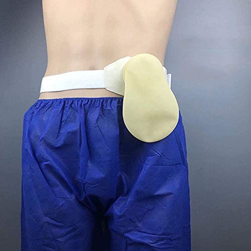 GHzzY Unisex-Stomagürtel - Verstellbarer Stoma-Stützgürtel für die Kolostomie - Bauch-Stoma-Verband nach Kolostomie mit 2 wiederverwendbaren Beuteln von GHzzY