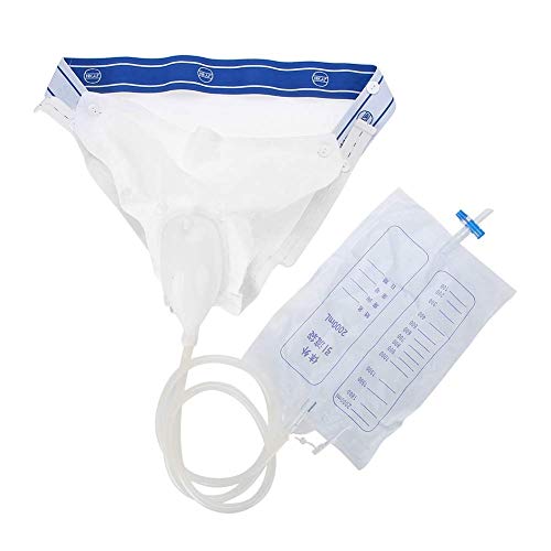 GHzzY Wearable Urine Bag - Inkontinenzhose für Herren/Damen & Senioren - Mehrweg-Urinal mit 1000ml & 2000ml Urinauffangbeutel,1Pcs,Man von GHzzY