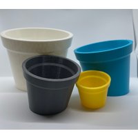 The Tipsy Planter - Innenpflanzer, Sukkulentenpflanzer, 3 in 4 5 6 Pflanzer von GI3DPrints