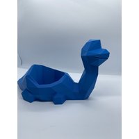 xl Brontosaurus Blumentopf Zimmerpflanzer, Dinosaurier-Pflanzer, Blauer Dinosaurier-Pflanzer von GI3DPrints