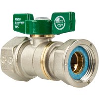 Giacomini - Kugelhahn R251W Überwurfmutter Rp 1 Zoll x Innengewinde Rp 3/4 Zoll - dvgw von GIACOMINI