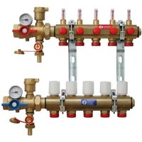 Giacomini - Collecteur KITR553FK prémonté avec débitmètre et vannes multifonctions, 3 départs Giacomini - Collecteur KITR553FK prémonté avec débitmètre et vannes multifonctions, 3 départs von GIACOMINI