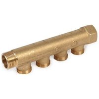 Modularer Verteiler für Sanitäranlagen a/i 1 Zoll x 16 4 Anschlüsse R580CY044 - Giacomini von GIACOMINI