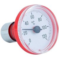 Thermometer mit Steckvorrichtung - Skala rot von GIACOMINI