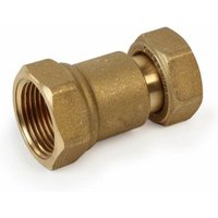 Verlängerung 30mm aus nicht verchromtem Messing mit Drehkappe Giacomini R176P-1 3/4'F x 3/4'F von GIACOMINI