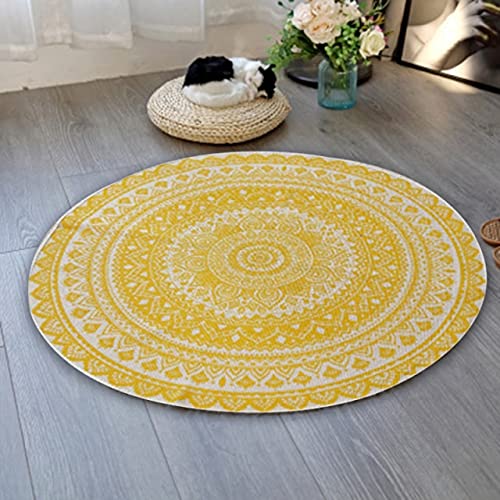 GIAMA Mandala Teppich Wohnzimmer Couchtisch-Matte Balkon Badezimmer rutschfeste Teppich Schlafzimmer Dekoration Teppich Baby Krabbeln Matte von GIAMA