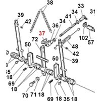 Gabelschelle Modelle TURBO1 TURBO4 ORIGINAL GIANNI FERRARI 00.33.01.0021 von GIANNI FERRARI