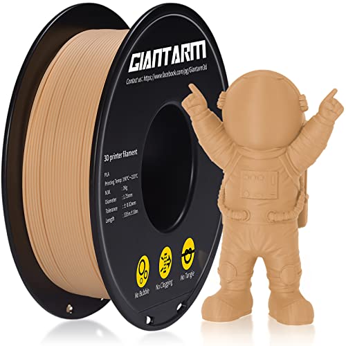 GIANTARM Matte PLA Filament, 1,75 mm Filament für 3D-Drucker 1 kg Spule, Matte Skin von GIANTARM