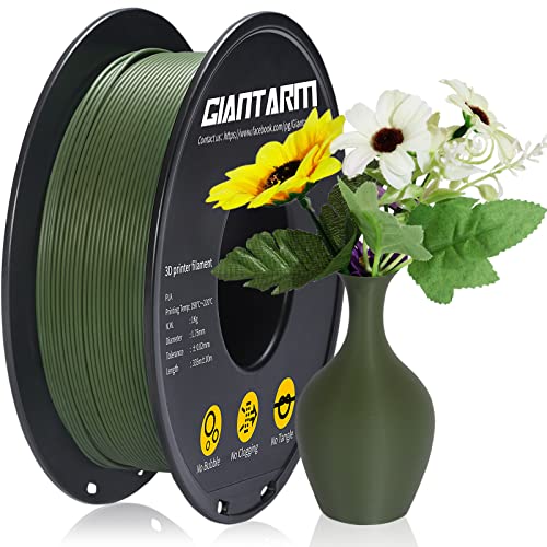 GIANTARM Matte PLA Filament, 1,75 mm Filament für 3D-Drucker 1 kg Spule,Grün GIANTARM Matte PLA Filament, 1,75 mm Filament für 3D-Drucker 1 kg Spule,Grün von GIANTARM