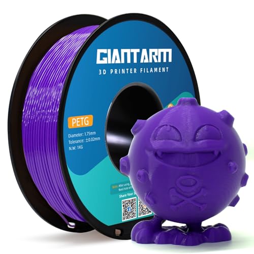 GIANTARM PETG Filament 1,75 mm Lila 3D-Drucker 1 kg Spool von GIANTARM