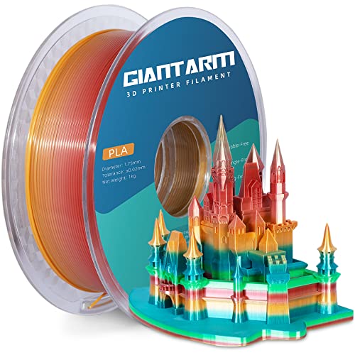 PLA Filament 1.75mm, GIANTARM 3D Drucker Filament PLA Color Gradient 1kg Spool von GIANTARM