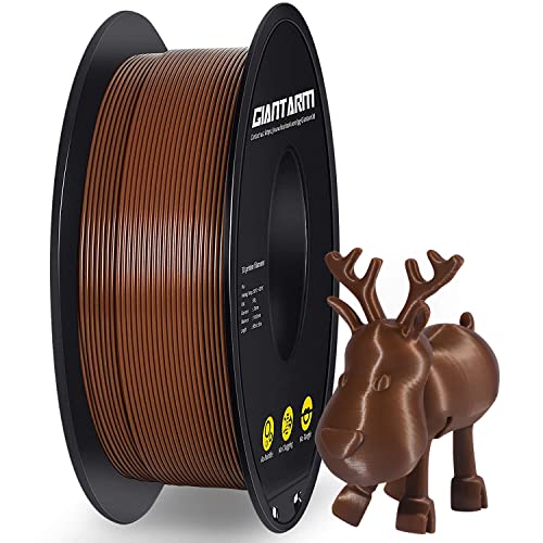 PLA Filament 1.75mm, GIANTARM 3D Drucker Filament PLA Braun 1kg Spool von GIANTARM