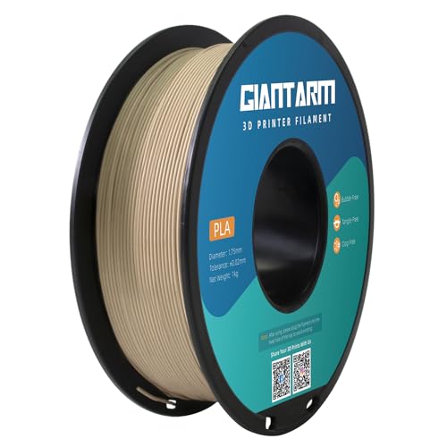 PLA Filament 1.75mm, GIANTARM 3D Drucker Filament PLA Holz 1kg Spool von GIANTARM