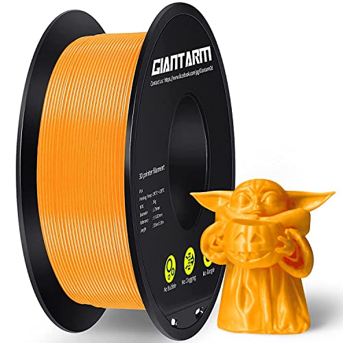 PLA Filament 1.75mm, GIANTARM 3D Drucker Filament PLA Orange 1kg Spool von GIANTARM