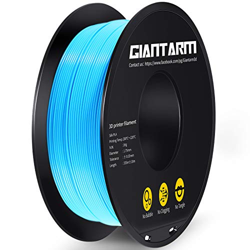 PLA Filament 1.75mm, GIANTARM 3D Drucker Filament PLA Wasser Blau 1kg Spool von GIANTARM