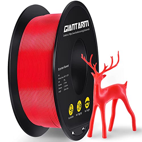 PLA Filament 1.75mm,GIANTARM 3D Drucker Filament PLA Rote 1kg Spool von GIANTARM