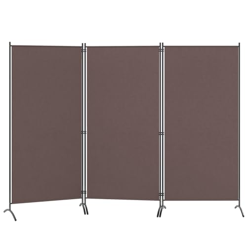 GIANTEX Raumteiler Trennwand Sichtschutz 3 teilig 260x183 cm Raumtrenner Paravent klappbar Spanische Wand freistehend mit Breiten Füßen Stellwand faltbar aus Stoff Blickdicht Privatschutz von GIANTEX