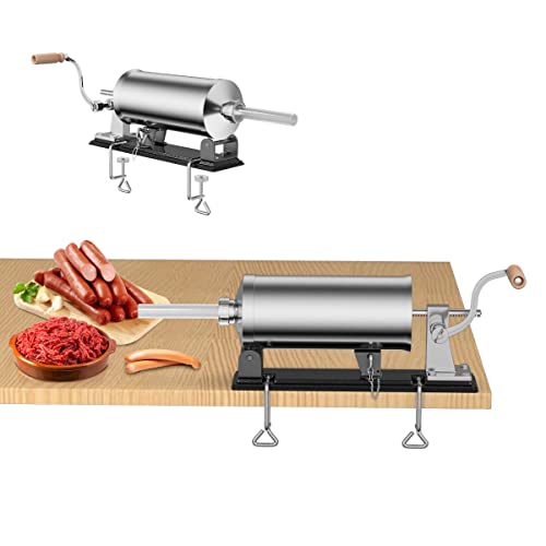 GIANTEX Wurstfüller 4,8L, Manuelle Wurstmaschine Wurstfüllmaschine, Wurstspritze aus Edelstahl, Wurstpresse mit Tischklemme & 4 Füllrohre für Hausgemachte GIANTEX Wurstfüller 4,8L, Manuelle Wurstmaschine Wurstfüllmaschine, Wurstspritze aus Edelstahl, Wurstpresse mit Tischklemme & 4 Füllrohre für Hausgemachte von GIANTEX