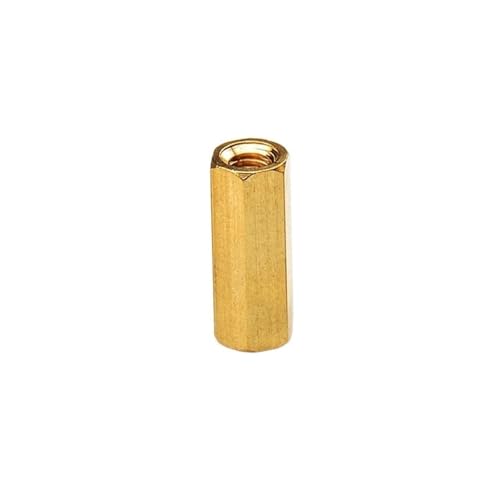 Externe Sechskantmutter aus Kupfer, 1 Stück M8, 8–100 mm, Doppelpass-Sechskantmutter aus Messing, männlich/weiblich, Abstandshalter for Säulen, Bolzen, Hohlsäule(M8x28x10mm) von GIAYEU