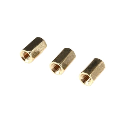 Externe Sechskantmutter aus Kupfer, 10 Stück M3 Sechskantmuttern mit doppeltem Innenkopf, Messing, sechseckige Kupfer-Leiterplatten-Abstandshalter, Abstandshalter, Schraube M3 * 5-50 mm(12mm) von GIAYEU