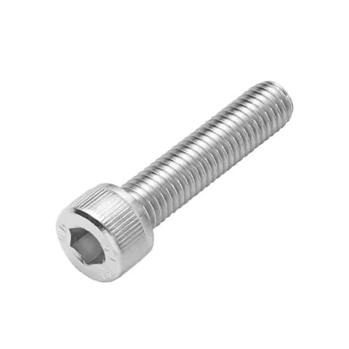 M7 M9 Bolzenschraube Edelstahl Inbus Innensechskant Vollgewinde Fein Grob Steigung 1mm 1,25mm(M7x1.0x20mm) von GIAYEU