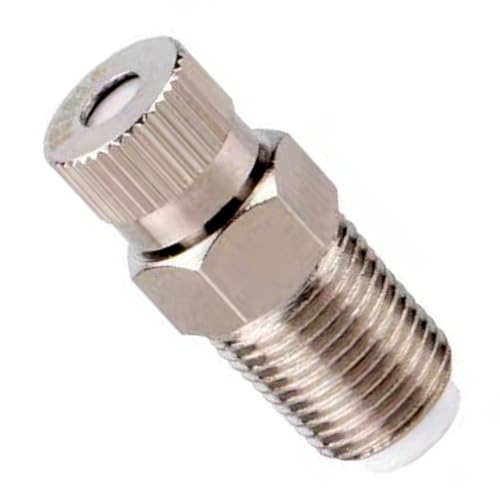Sprühdüse, 10er-Pack Messing-Sprühdüsen mit eingebautem Filter | Hochdruck-Zerstäuberköpfe for Kühlsysteme im Freien | G 1/8" Gewindefilter-Baumwollöffnung(Filter Cotton,Orifice 0.7mm) von GIAYEU