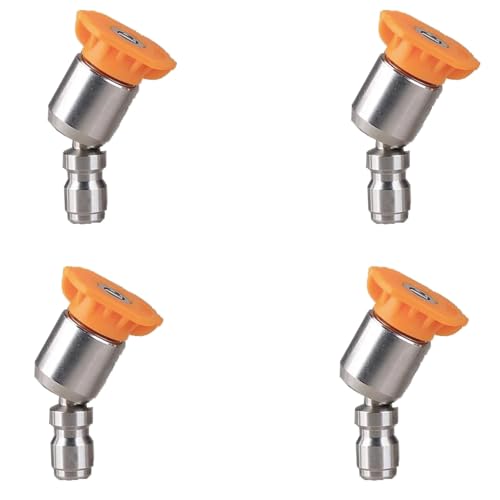 Sprühdüse, 360° drehbares Hochdruckreiniger-Düsenset – 1/4 Zoll Schnellanschluss, 4000 PSI(15° Nozzle,1.2mm (0.047in)) von GIAYEU