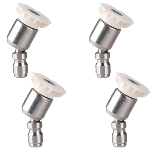 Sprühdüse, 360° drehbares Hochdruckreiniger-Düsenset – 1/4 Zoll Schnellanschluss, 4000 PSI(40° Nozzle,1.0mm (0.039in)) von GIAYEU