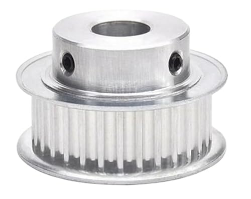 Zahnriemenscheibe, Zahnriemenrad, 1 Stück HTD 5M 28 Zähne Übertragungsscheibe 16/21/27 mm Riemenbreite mit Keilnut 6-22 mm Bohrung 5 mm Zahnteilung Zahnscheibe(Grooves 21 Bore 16) von GIAYEU