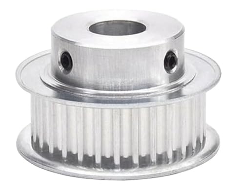 Zahnriemenscheibe, Zahnriemenrad, 1 Stück HTD5M-30T 30 Zähne Getriebescheibe 16/21/27 mm Riemenbreite mit Passfedernut 8-20 mm Bohrung(Grooves 16 Bore 18) von GIAYEU