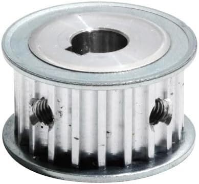 Zahnriemenscheibe, Zahnriemenrad, 2 Stück HTD5M Typ 22T 5-20mm Innenbohrung 11/16/21/27mm Riemenbreite 5mm Teilung 22 Zähne(Grooves 21 Bore 12 keyway 4) von GIAYEU