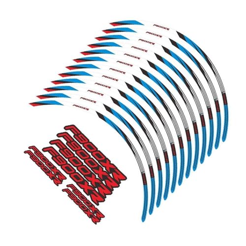 Motorradaufkleber Motorrad-Radaufkleber, Reflektierende Aufkleber, Felgenstreifen Für BMW F 900 XR F900XR 2020–2023 (Color : Blu) von GIBOH